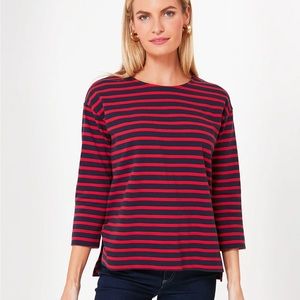 Pomander Place long sleeve striped tee